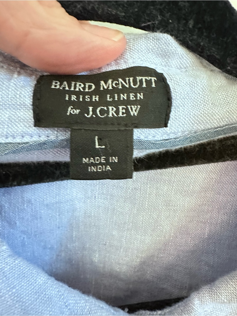 Baird McNutt J Crew 100% Irish Linen blue relaxed lagonlook classic shirt dress - Picture 4 of 11